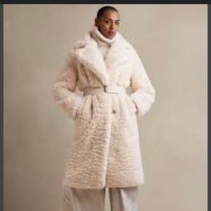 BANANA REPUBLIC SERRES SHERPA CAR COAT SIZE SMALL